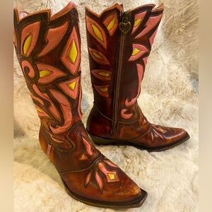 Roberto Cavalli youth cowgirl boots